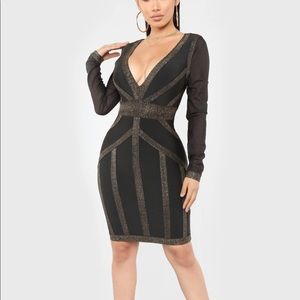 Bandage dress-black